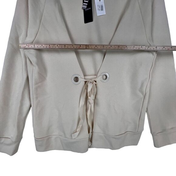 New Joseph Women Sweater 100% Cotton Pullover Loop Back Eyelet Sweatshirt US XL - Picture 7 of 13